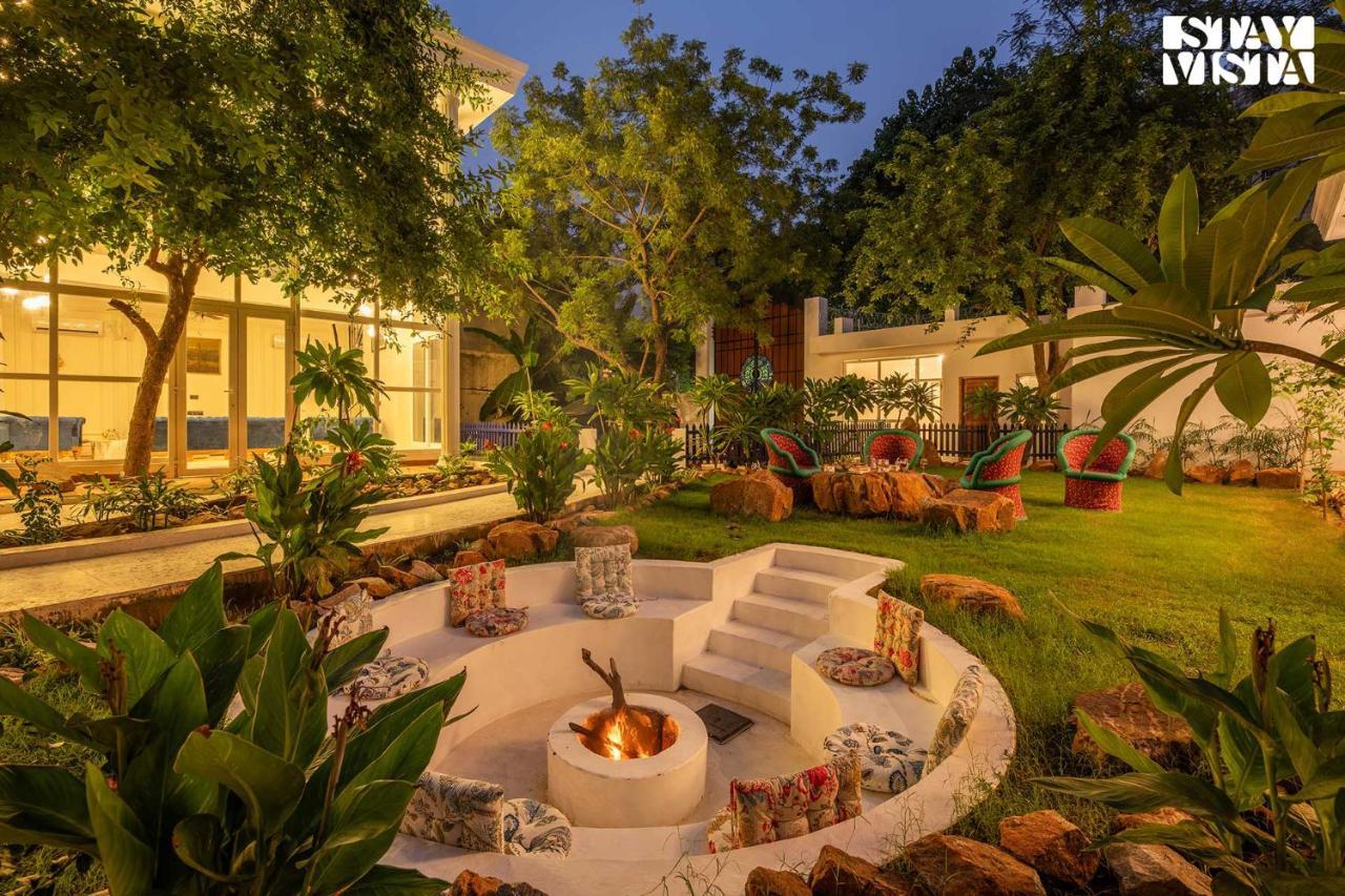 Stayvista's Indraj Manor - Roman-inspired With Posh Interiors, Mesmerizing Garden & Outdoor Fireplace