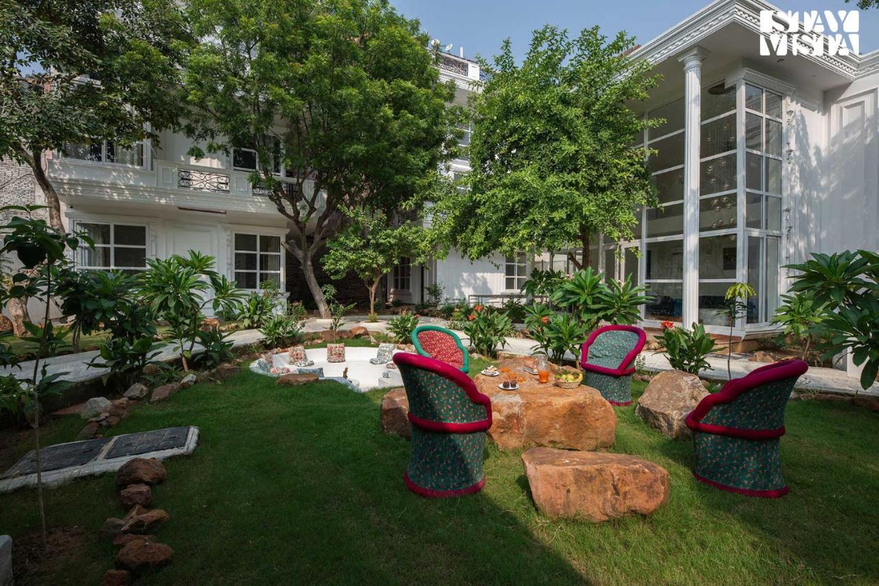 Stayvista's Indraj Manor - Roman-inspired With Posh Interiors, Mesmerizing Garden & Outdoor Fireplace *