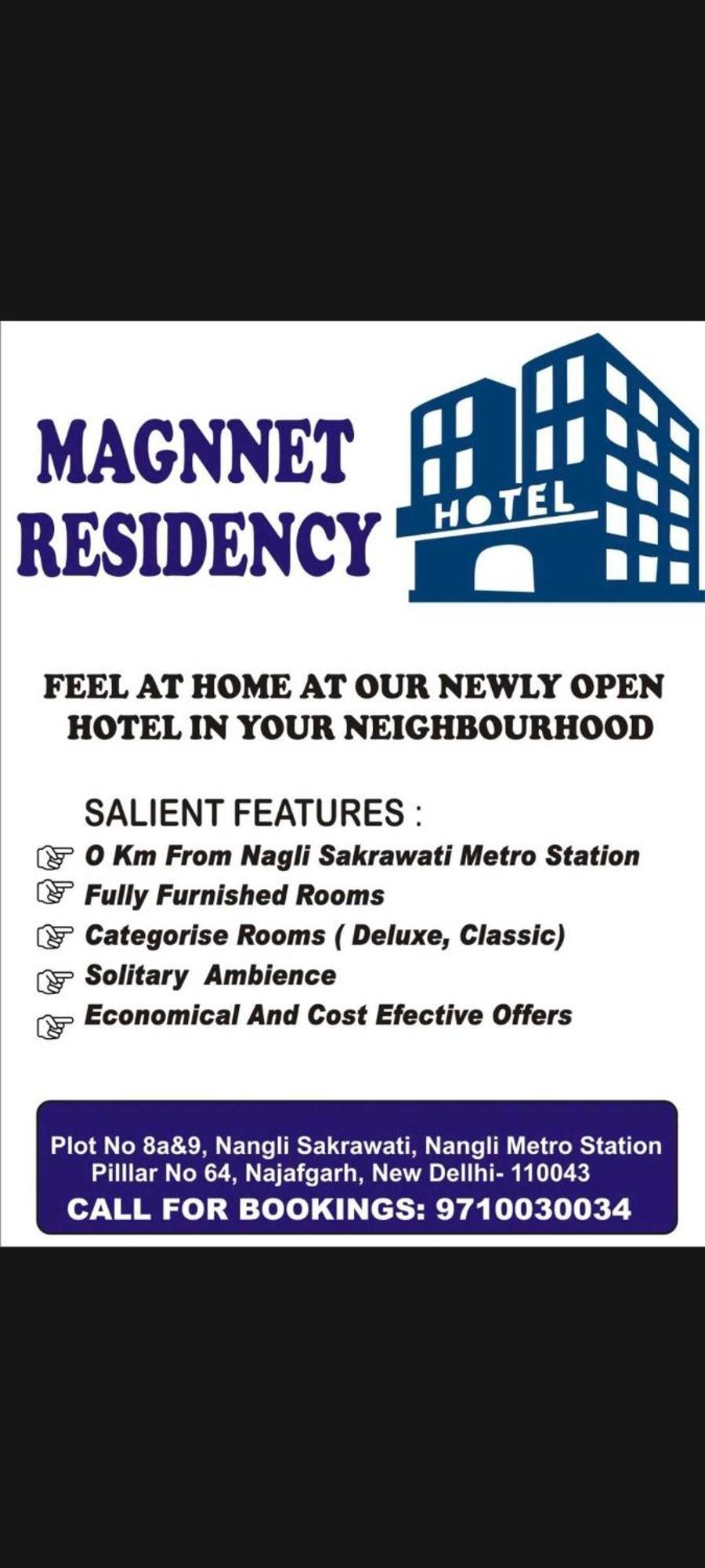 Oyo Magnet Residency Near Nangli Metro Station