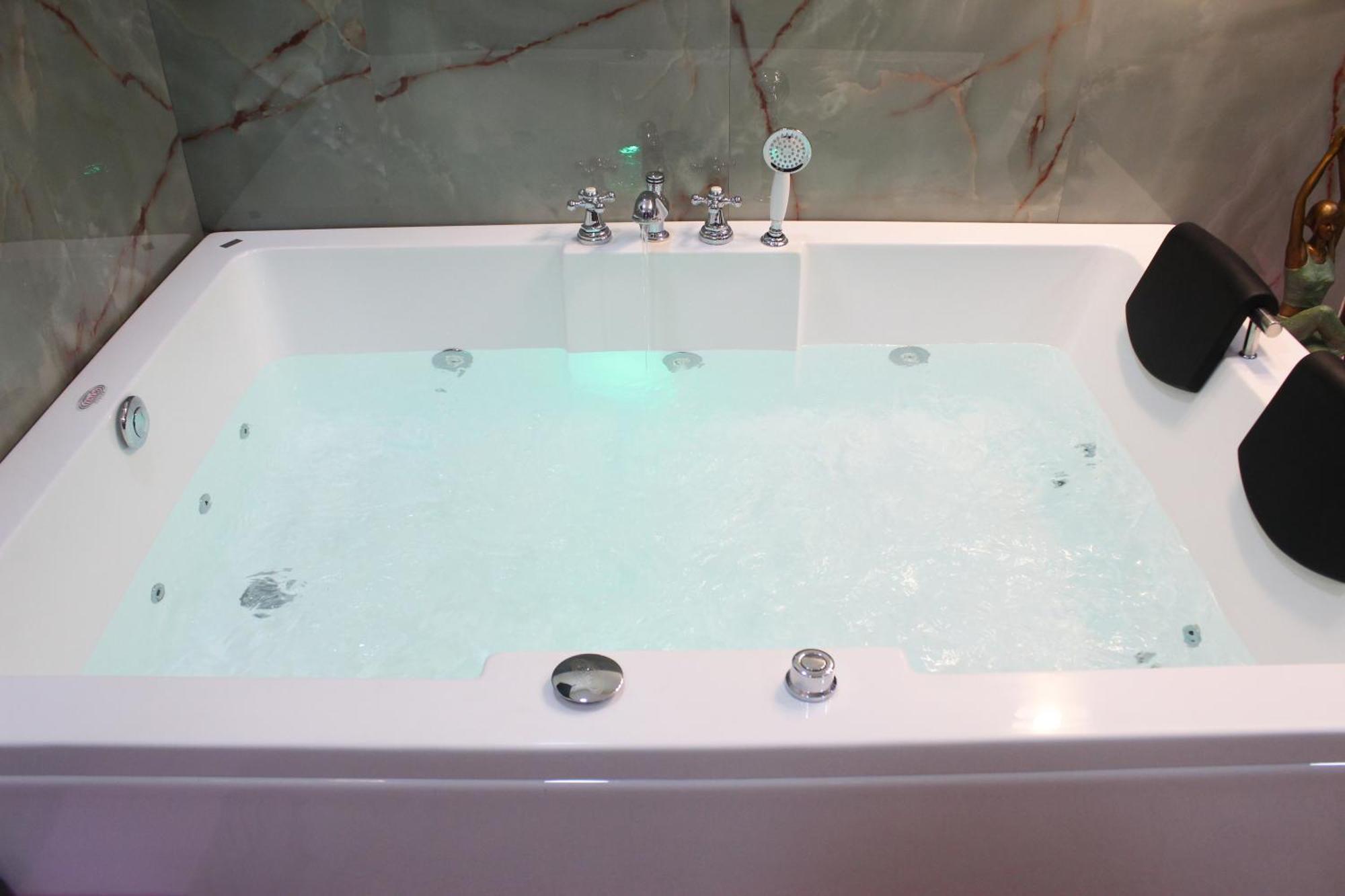 Modern Jacuzzi Tub 1bhk South Delhi Apartment *