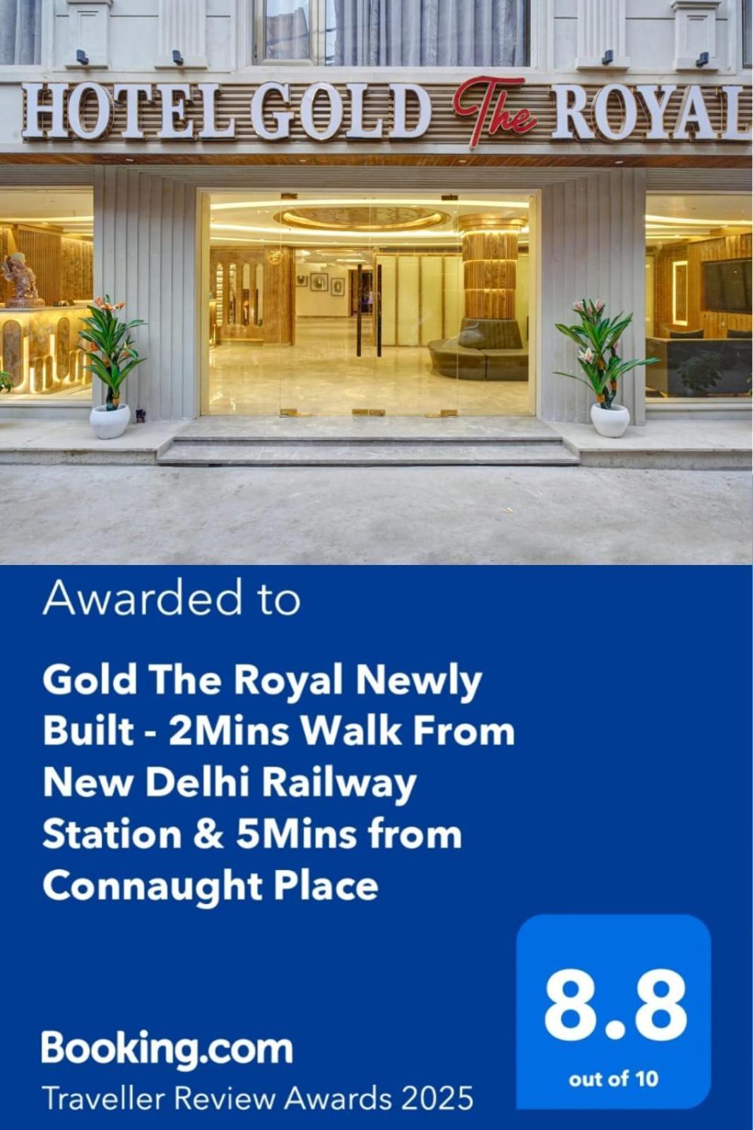 Newly Built Gold The Royal With Rooftop Restaurant - 2mins Walk From Rail Station & 5mins From Connaught Place Hotel